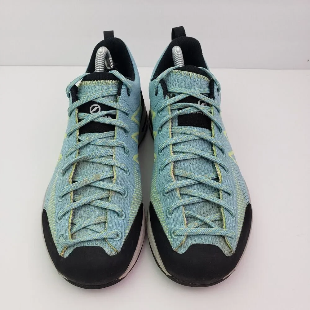 Scarpa Iguana Womens Size 5.5 Blue Green Hiking Climbing Sneaker Shoes